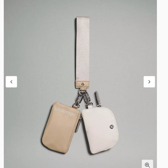 lululemon athletica Handbags - Lululemon Dual Pouch Wristlet Trench/White Opal
